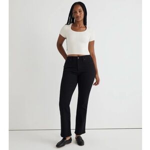 Madewell Black Straight-Leg Jeans